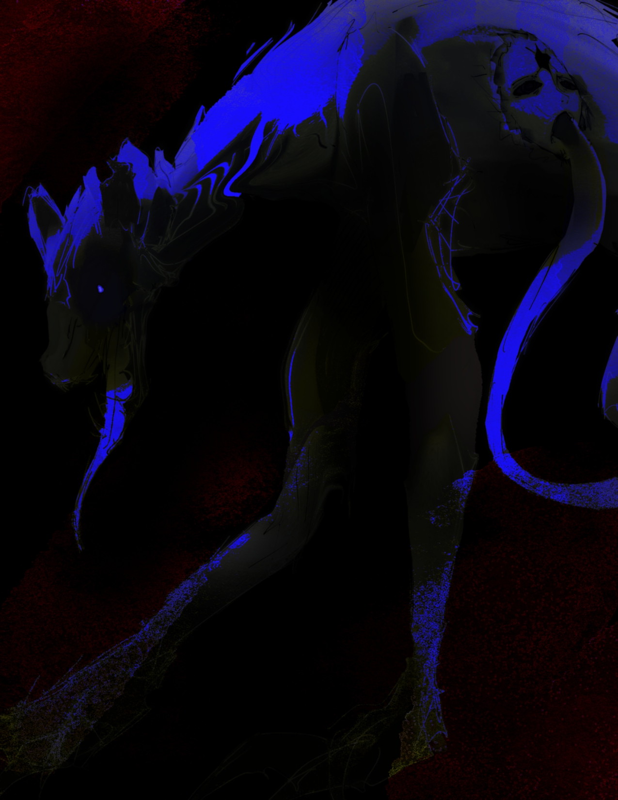 Limbo creature artwork without typography
